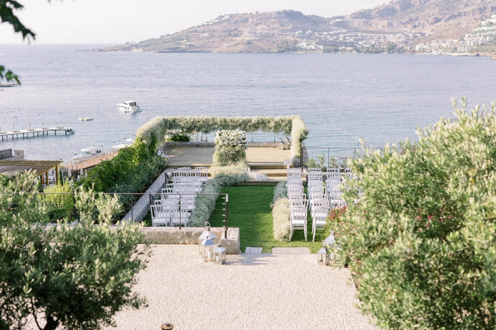 Boutique wedding setup at The Bodrum EDITION Bodrum