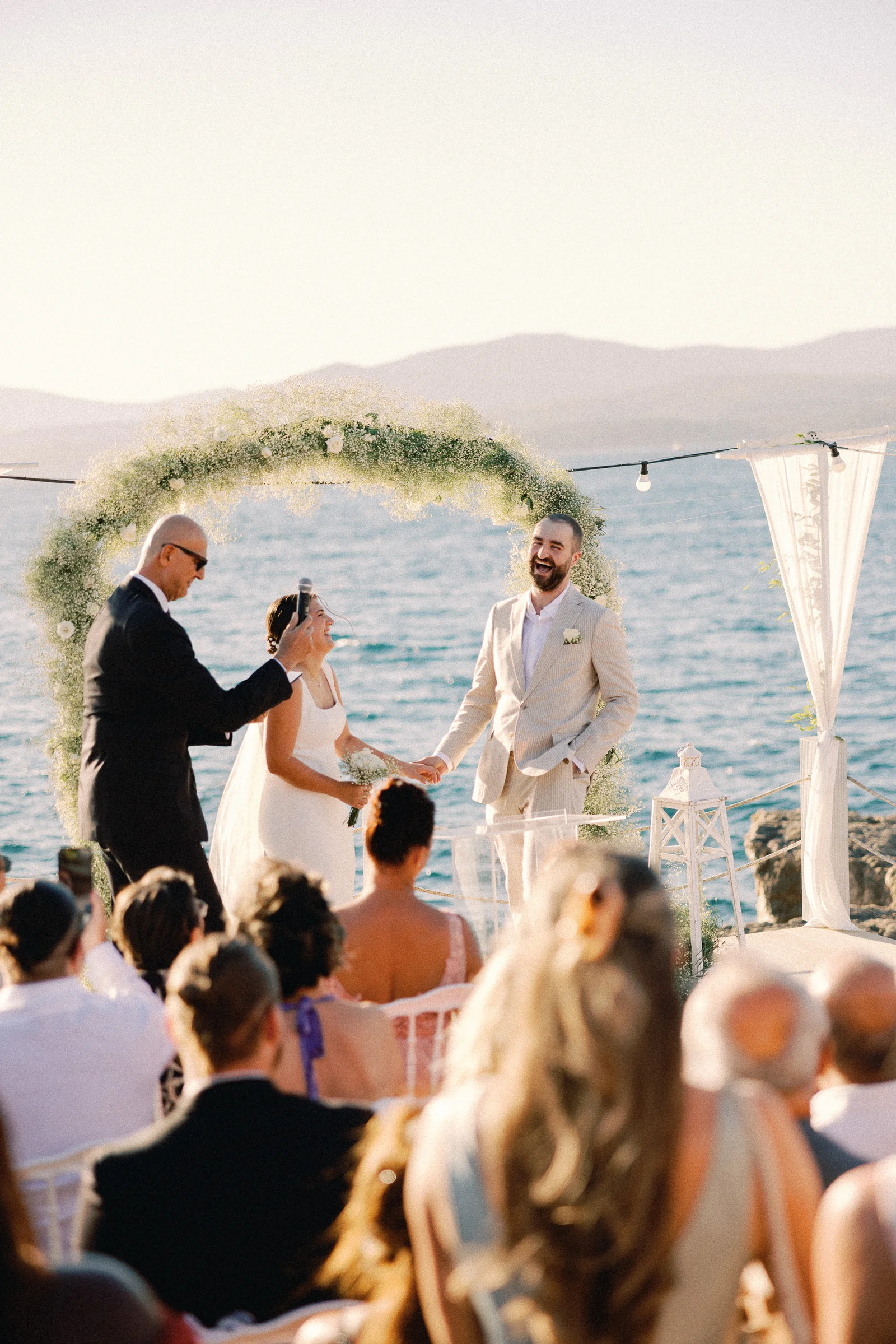 Intimate wedding moments at Maya Bistro Hotel Beach – Seferihisar Turkey
