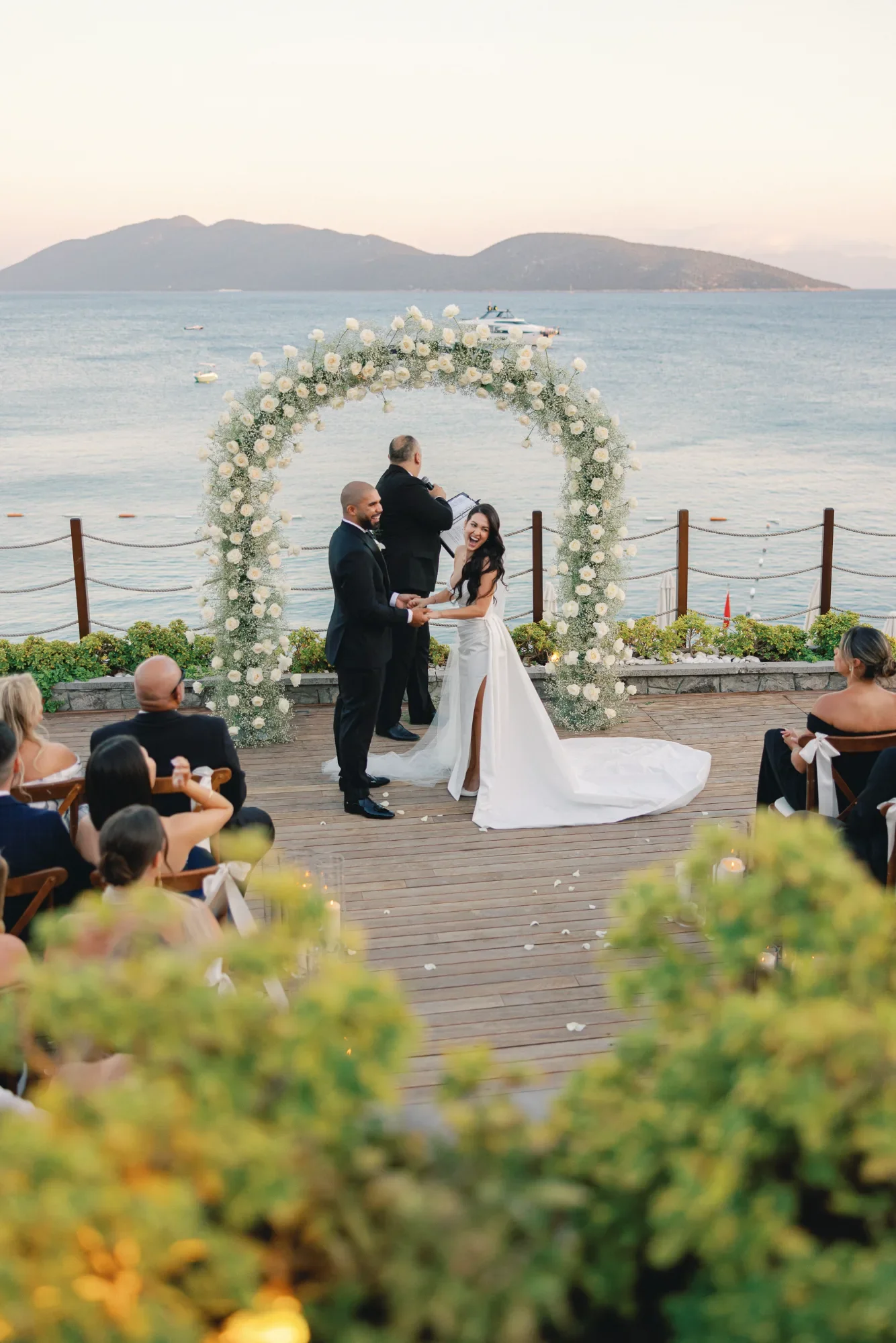 Boutique wedding setup at Mett Bodrum Turkey