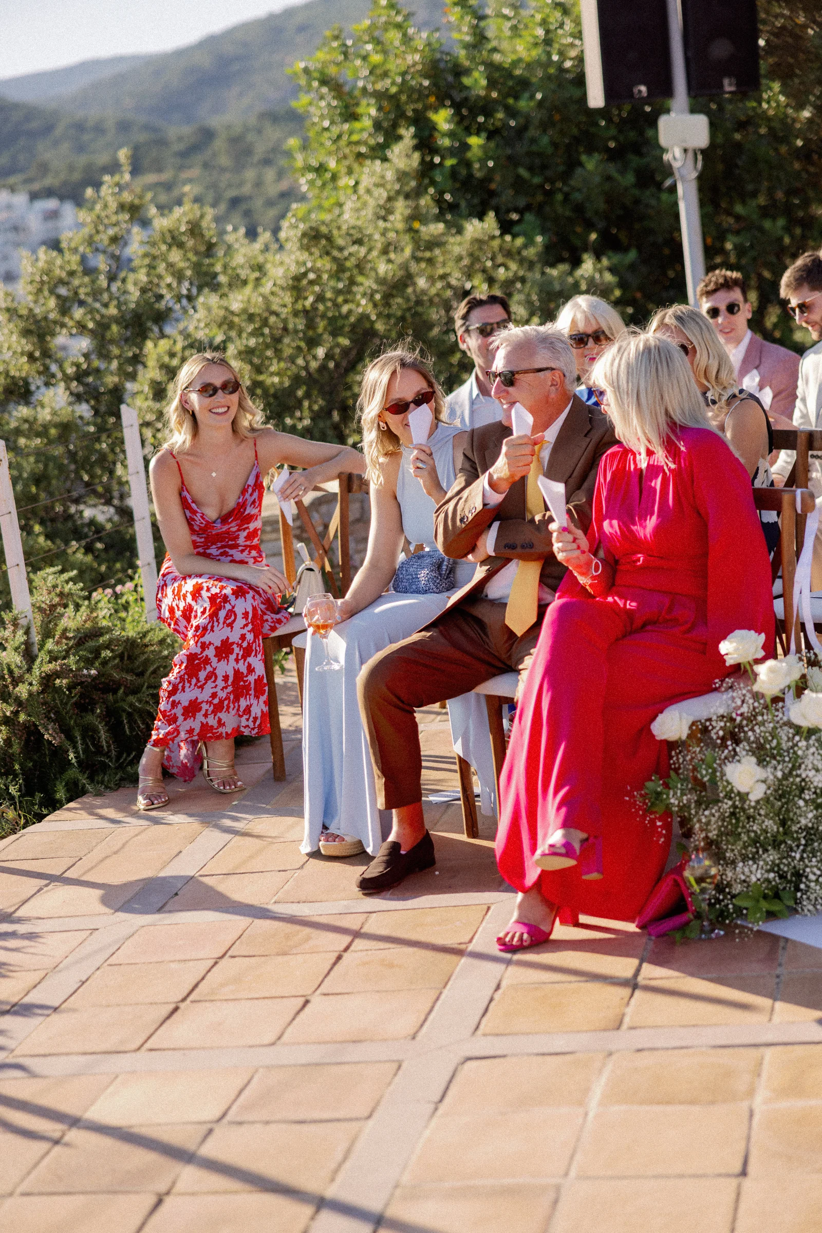Guests on the terrace before the ceremony, The Marmara Bodrum