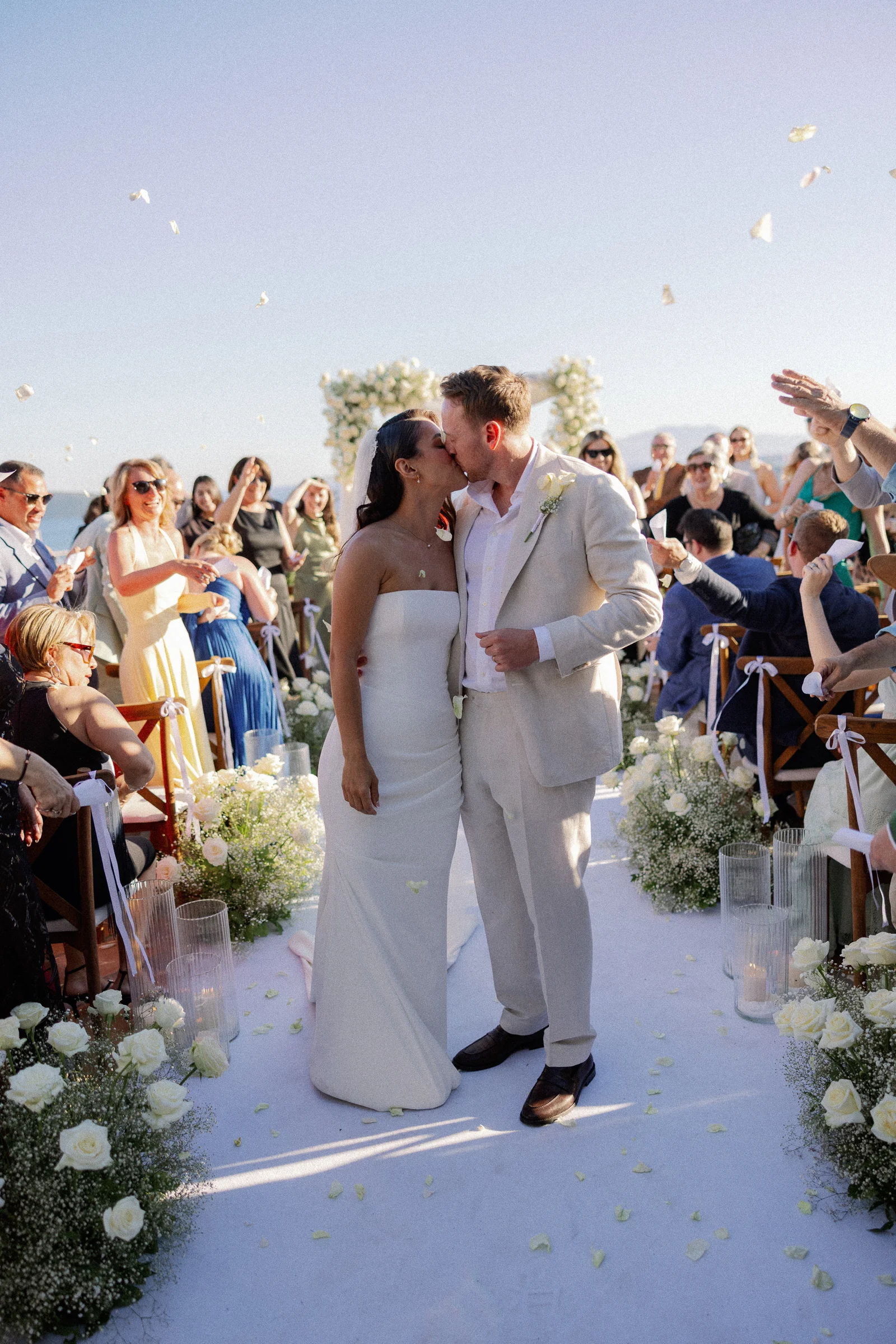 Recessional with confetti, The Marmara Bodrum wedding
