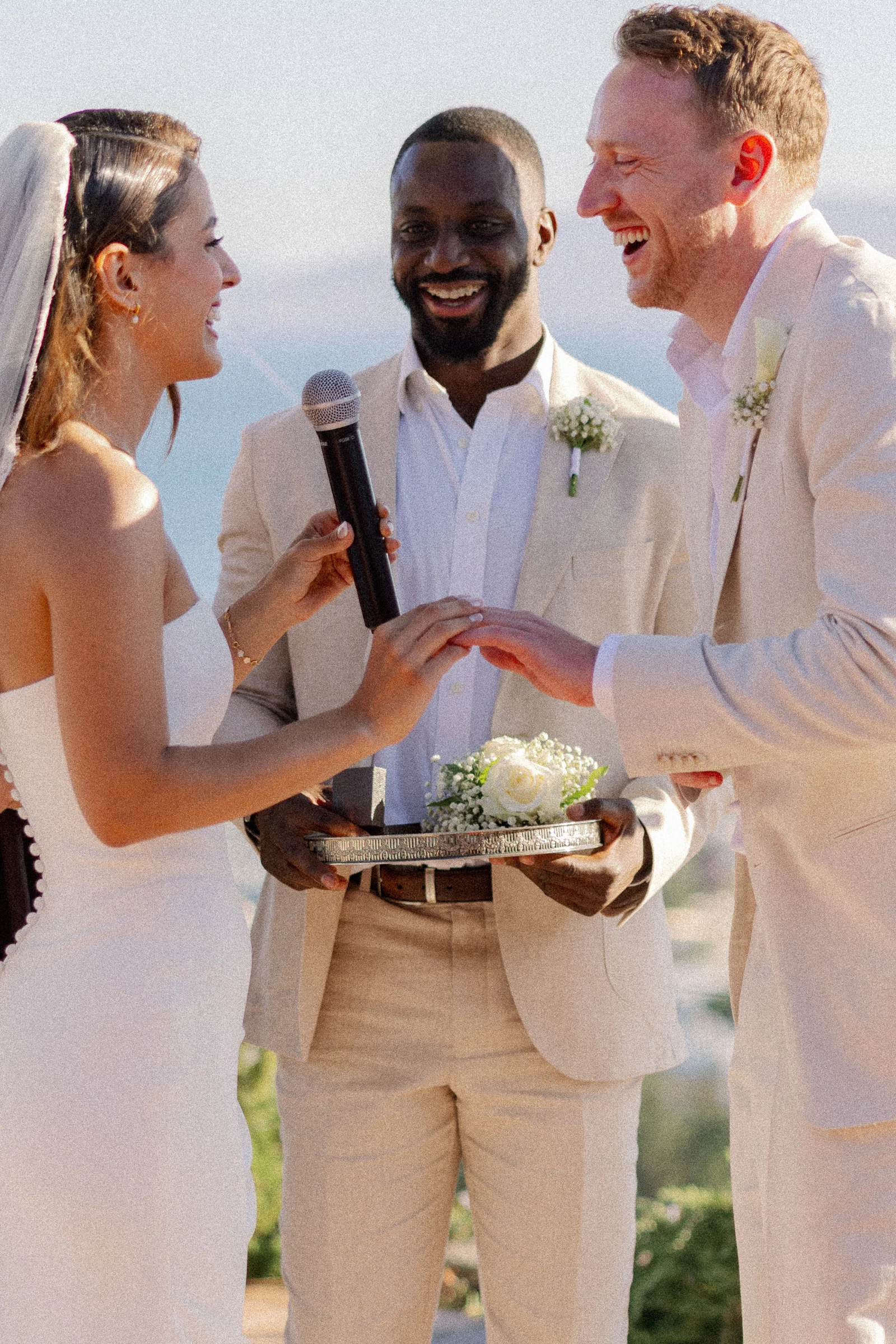 Exchanging vows at The Marmara Bodrum, Bodrum