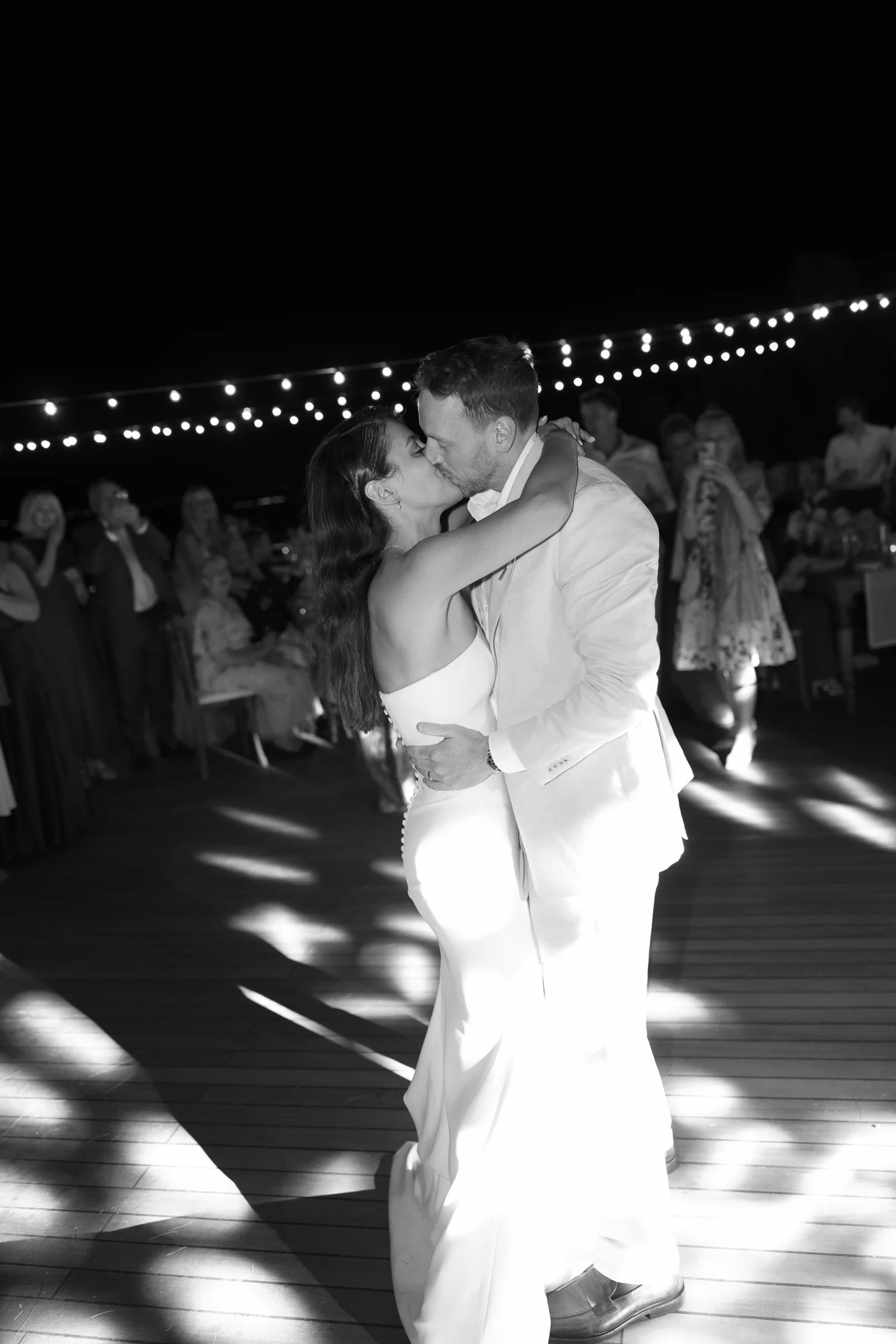 First dance kiss in black and white, The Marmara Bodrum