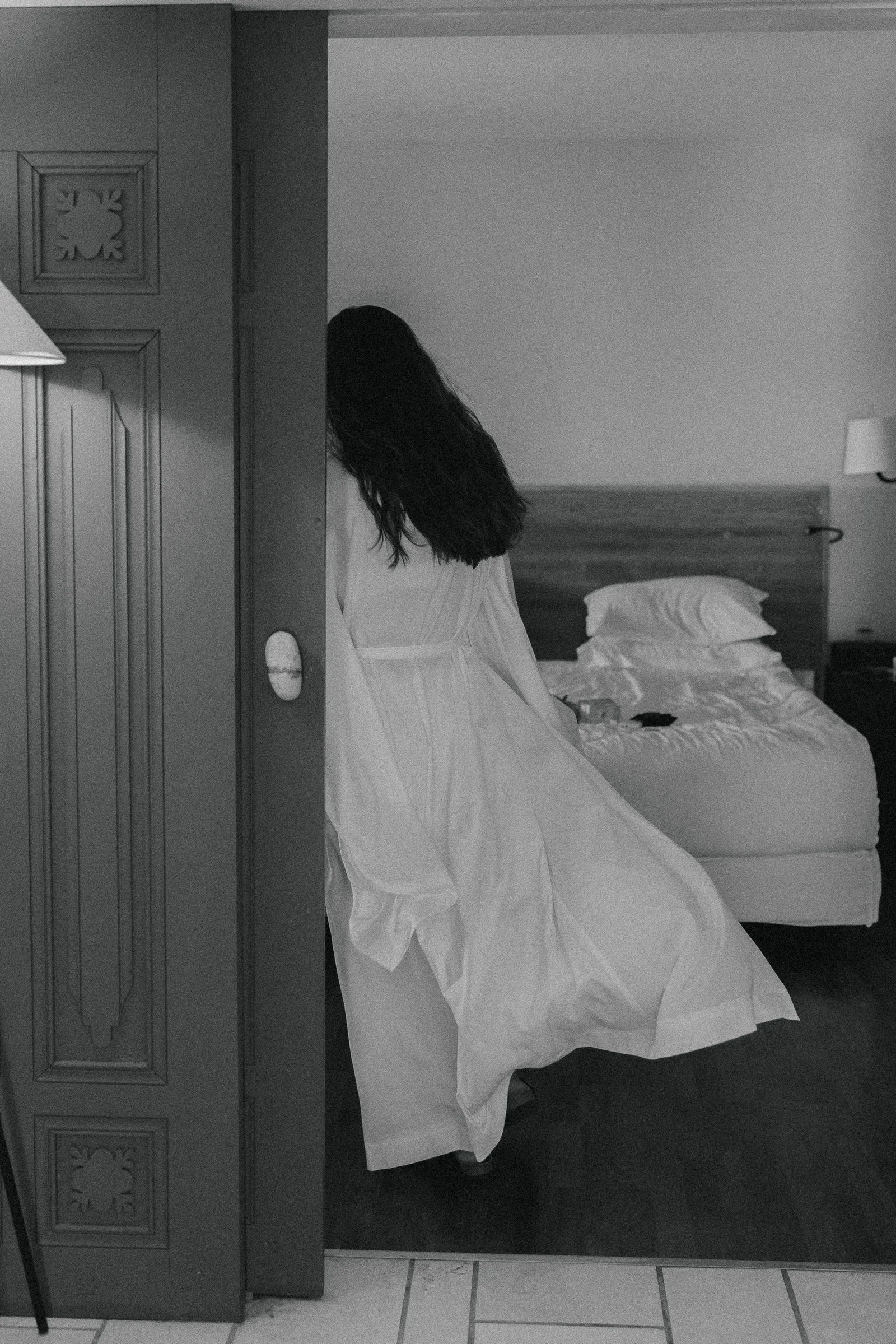 Bride walking through the suite before the wedding, The Marmara Bodrum