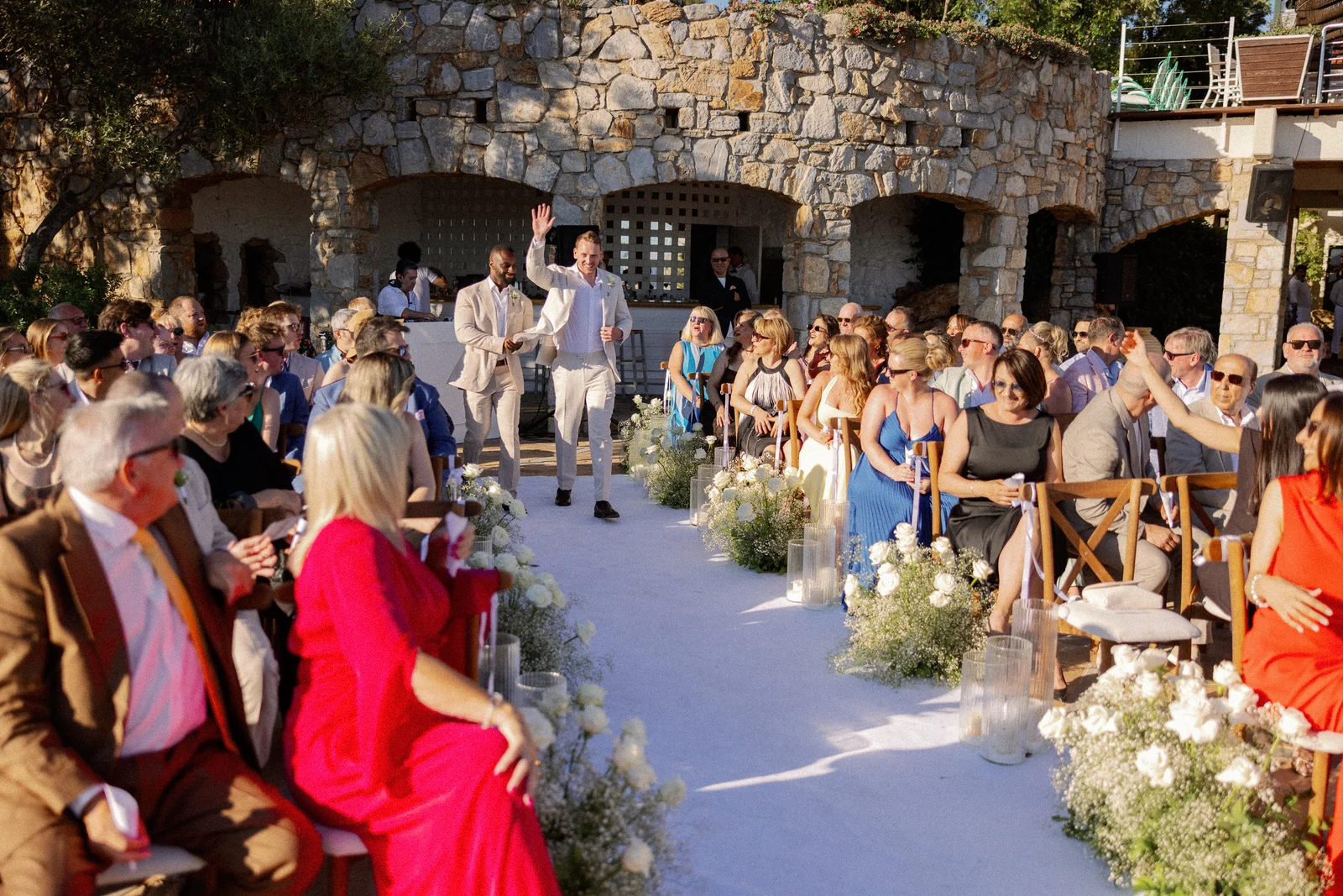 The aisle from the back of the ceremony, The Marmara Bodrum