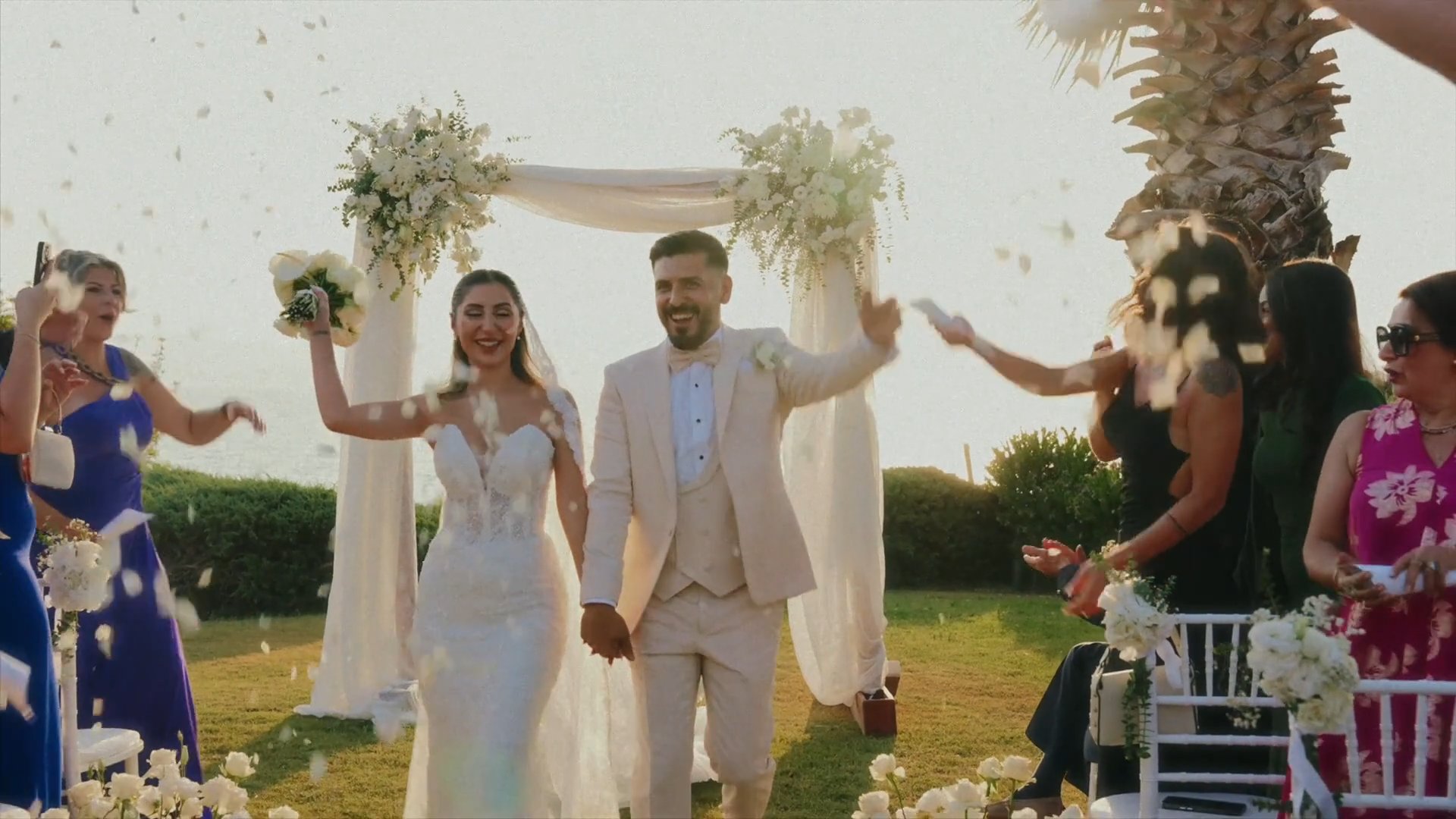 Destination wedding film at Dilaila Beach Çeşme