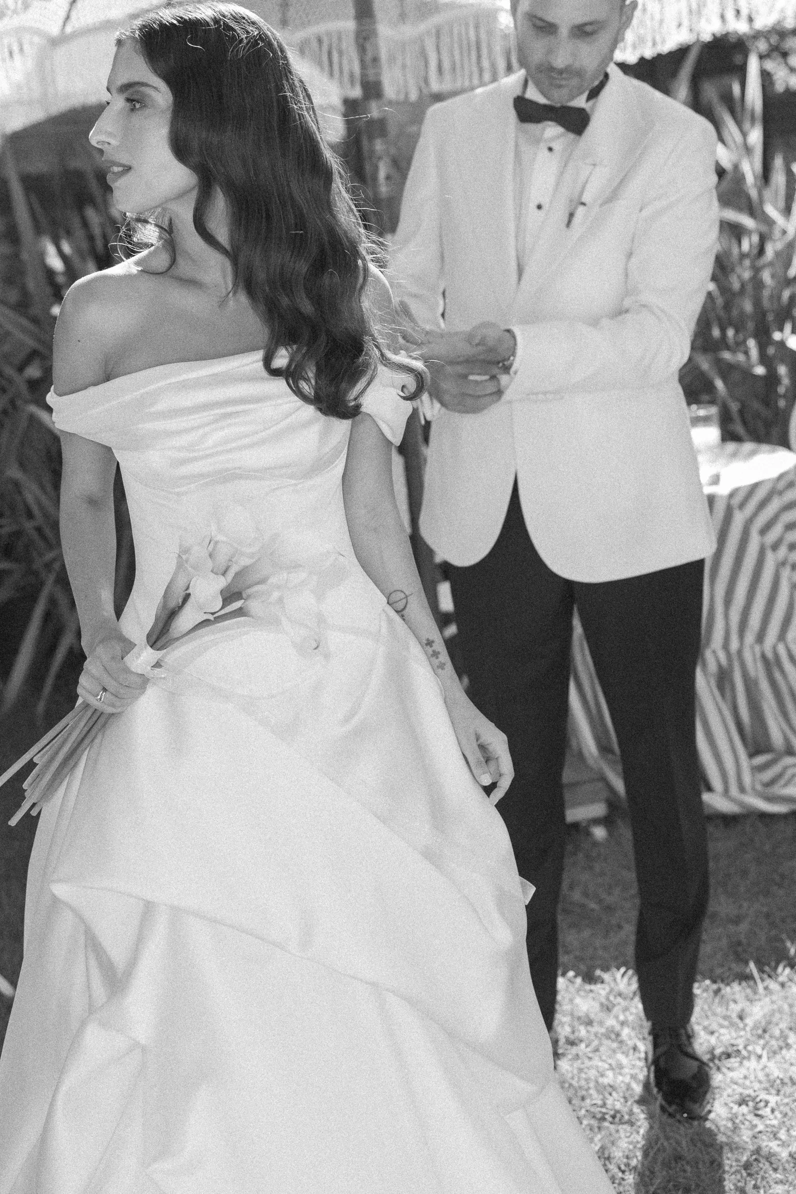 Couple laughing in black and white, Kalea Place İstanbul